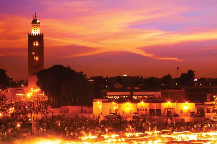 africa-morocco-sunset in marrakesh