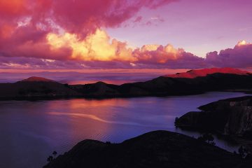 South-America-Bolivia-Sunset-Island-of-the-Sun-Lake-Titicaca